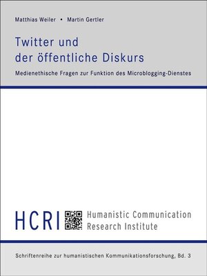 cover image of Twitter und der öffentliche Diskurs